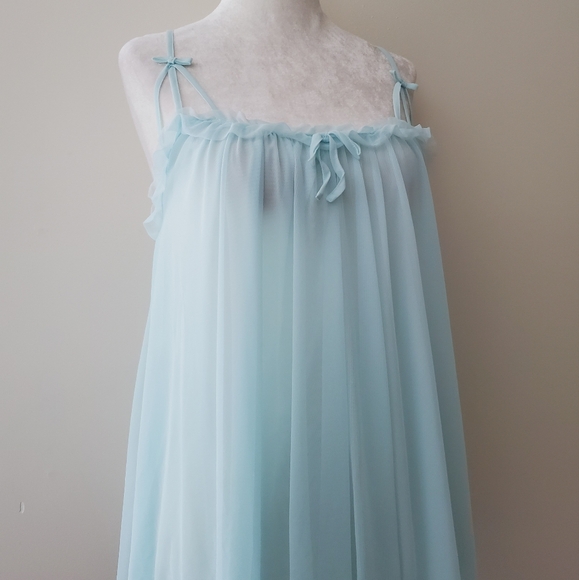 Betsey Johnson Tricot Ruffle Hem Slip Dress - Picture 2 of 15